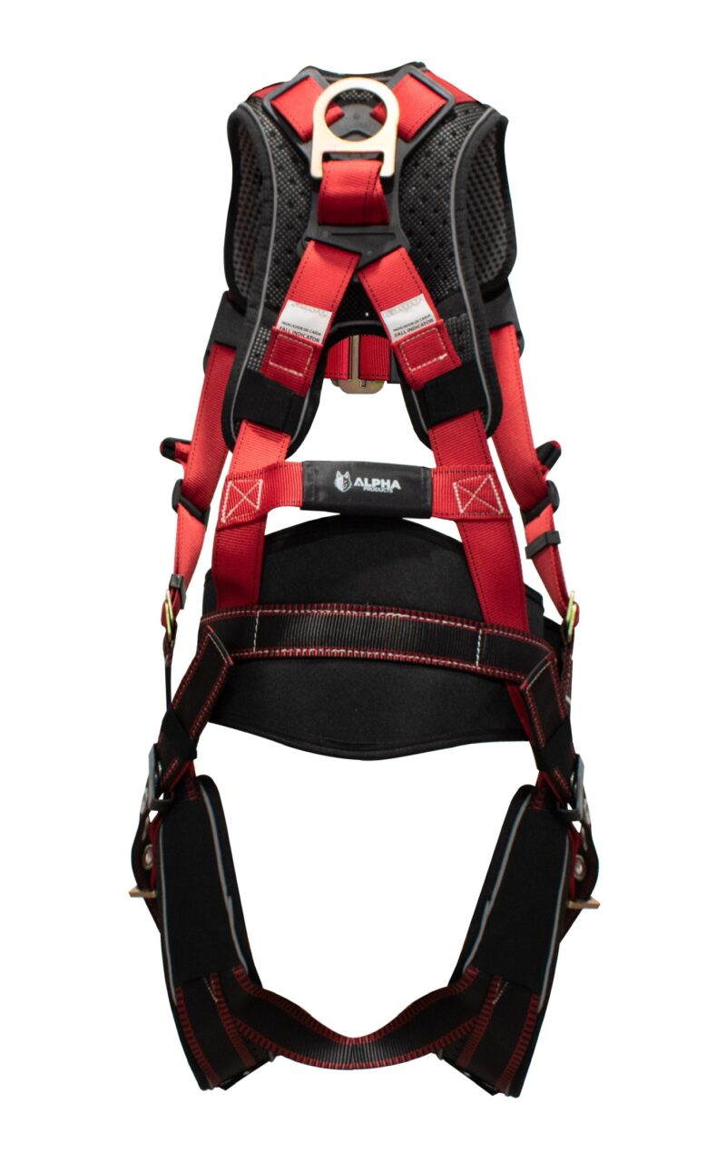 Safety Harness 2 D Ring Leg & Belt Buckle Padding Back Waist Legs ANSI Z359.11-2014
