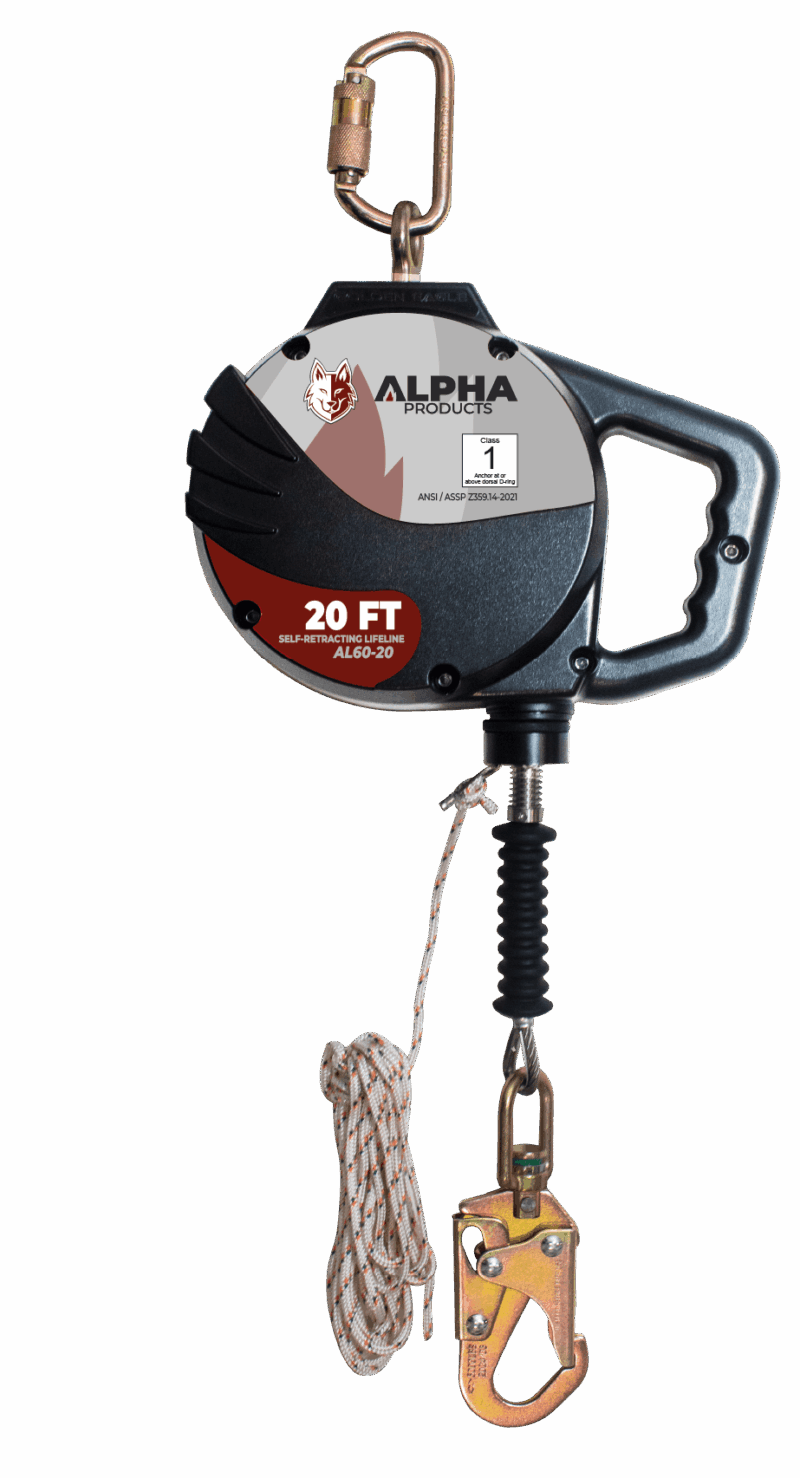 20’ Cable Self Retracting Lanyard