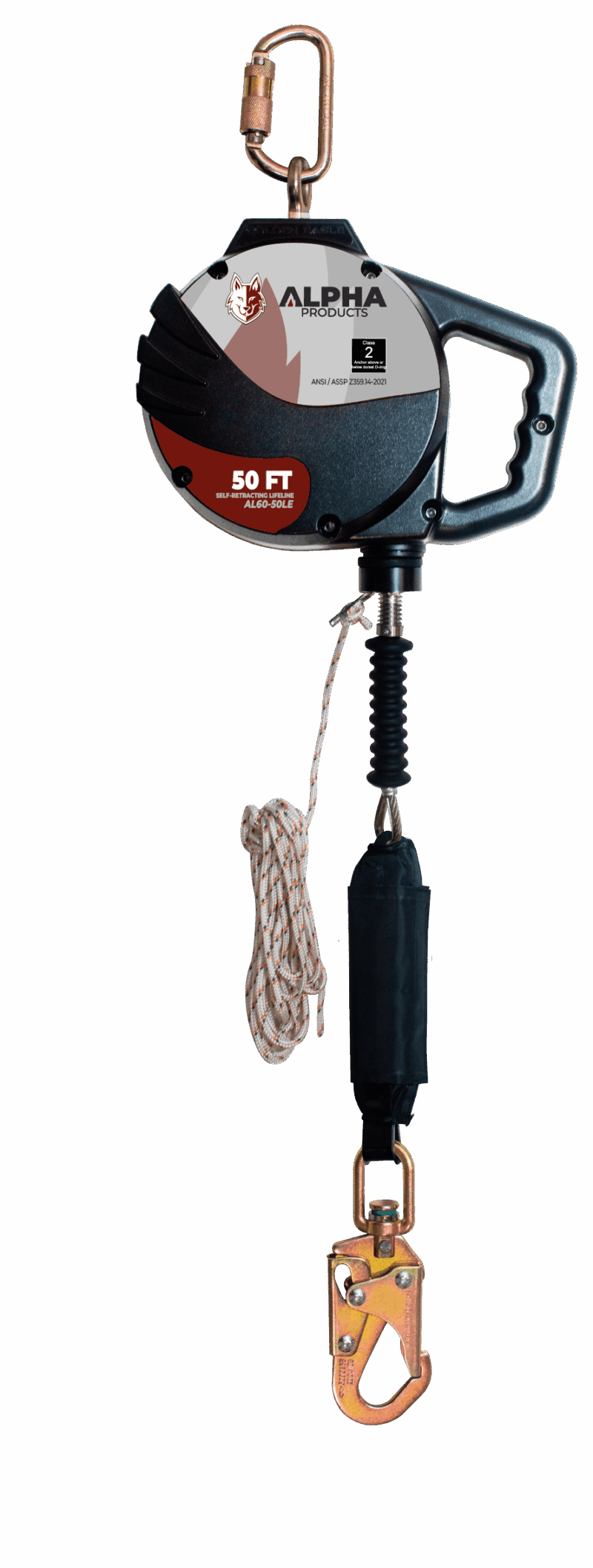 50’ Cable Self Retracting Lanyard